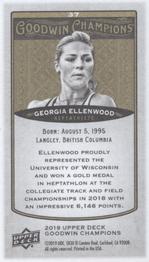 2019 Upper Deck Goodwin Champions - Mini #37 Georgia Ellenwood Back