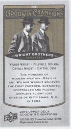 2019 Upper Deck Goodwin Champions - Mini #42 Wright Brothers Back