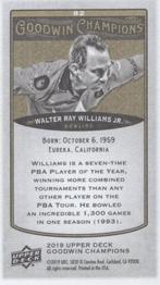 2019 Upper Deck Goodwin Champions - Mini #82 Walter Ray Williams Jr. Back