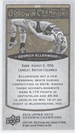 2019 Upper Deck Goodwin Champions - Mini #87 Georgia Ellenwood Back
