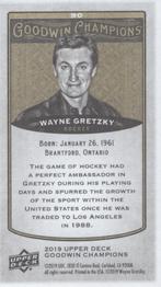 2019 Upper Deck Goodwin Champions - Mini #90 Wayne Gretzky Back
