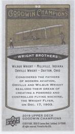 2019 Upper Deck Goodwin Champions - Mini #92 Wright Brothers Back