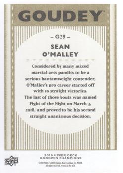 2019 Upper Deck Goodwin Champions - Goudey #G29 Sean O'Malley Back