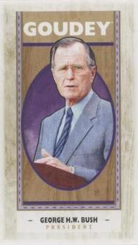 2019 Upper Deck Goodwin Champions - Goudey Minis Wood #G37 George H.W. Bush Front