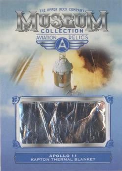 2019 Upper Deck Goodwin Champions - Museum Collection Aviation Relics #MCA-A11 Apollo 11 Thermal Blanket Front