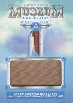 2019 Upper Deck Goodwin Champions - Museum Collection Aviation Relics #MCA-SPD Space Shuttle Discovery Stowage Assembly Unit Front