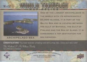 2019 Upper Deck Goodwin Champions - World Traveler Map Relics #WT-157 Archipelago Sea, Finland Back