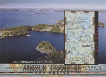 2019 Upper Deck Goodwin Champions - World Traveler Map Relics #WT-157 Archipelago Sea, Finland Front