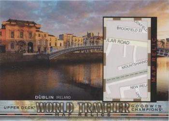 2019 Upper Deck Goodwin Champions - World Traveler Map Relics #WT-169 Dublin, Ireland Front