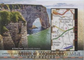 2019 Upper Deck Goodwin Champions - World Traveler Map Relics #WT-199 Etretat, Northern France Front