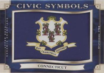 2019 Upper Deck Goodwin Champions - Civic Symbols Manufactured Patches #USF-5 Connecticut Front
