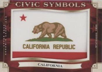 2019 Upper Deck Goodwin Champions - Civic Symbols Manufactured Patches #USF-31 California Front