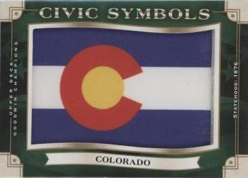 2019 Upper Deck Goodwin Champions - Civic Symbols Manufactured Patches #USF-38 Colorado Front