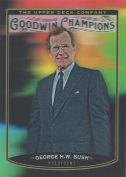 2019 Upper Deck Goodwin Champions - Splash of Color 3-D Lenticular #LS-GB George H.W. Bush Front