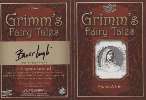 2019 Upper Deck Goodwin Champions - Grimm's Fairy Tales Sketch Booklets #GFS-4 Snow White Back