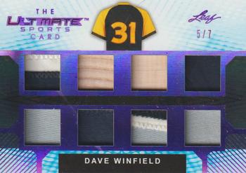 2019 Leaf Ultimate Sports - The Ultimate Card Relics Purple #TUC-08 Dave Winfield Front