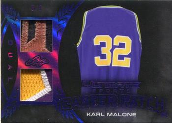 2019 Leaf Ultimate Sports - Ultimate Career Patch Purple #CP-05 Karl Malone Front