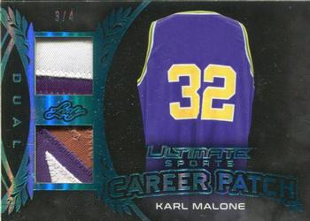 2019 Leaf Ultimate Sports - Ultimate Career Patch Platinum #CP-05 Karl Malone Front