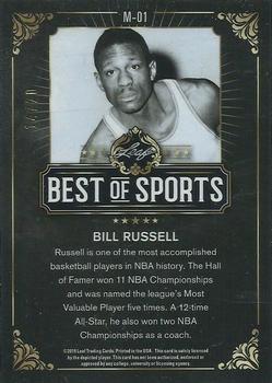 2019 Leaf Best of Sports - Pink #M-01 Bill Russell Back