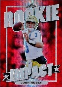 2019 Leaf Best of Sports - Rookie Impact Red Wave #7 Josh Rosen Front