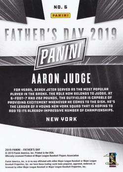 2019 Panini Father's Day #6 Aaron Judge Back