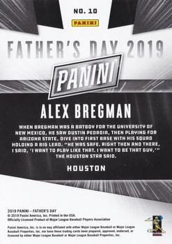 2019 Panini Father's Day #10 Alex Bregman Back