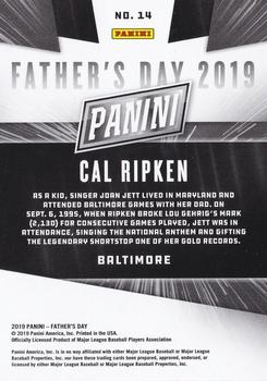 2019 Panini Father's Day #14 Cal Ripken Jr. Back