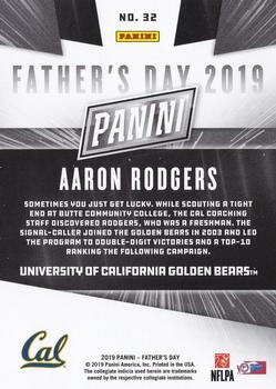 2019 Panini Father's Day #32 Aaron Rodgers Back