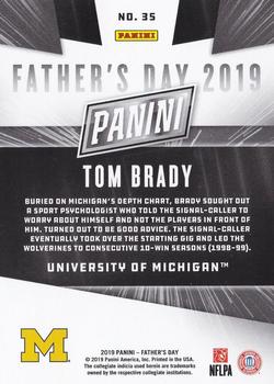 2019 Panini Father's Day #35 Tom Brady Back