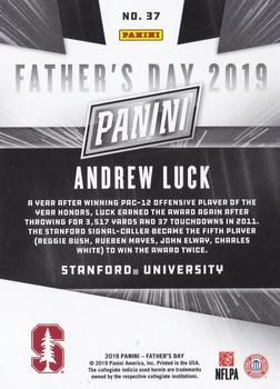 2019 Panini Father's Day #37 Andrew Luck Back