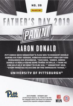 2019 Panini Father's Day #39 Aaron Donald Back
