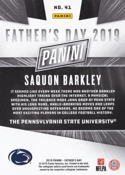 2019 Panini Father's Day #41 Saquon Barkley Back