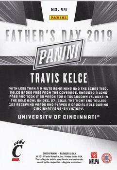 2019 Panini Father's Day #44 Travis Kelce Back