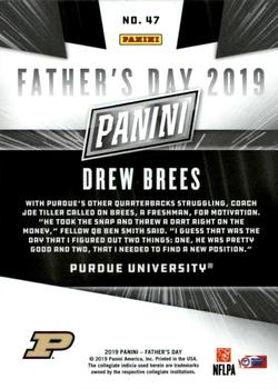 2019 Panini Father's Day #47 Drew Brees Back