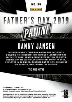 2019 Panini Father's Day #54 Danny Jansen Back