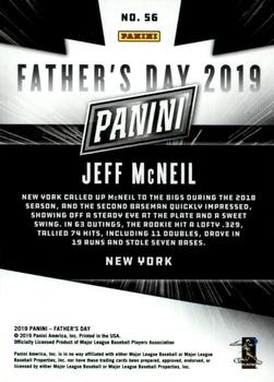 2019 Panini Father's Day #56 Jeff McNeil Back