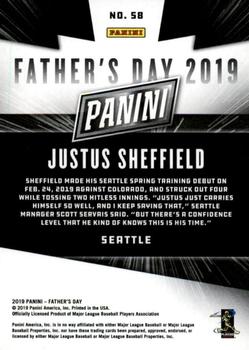 2019 Panini Father's Day #58 Justus Sheffield Back