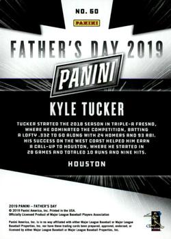 2019 Panini Father's Day #60 Kyle Tucker Back