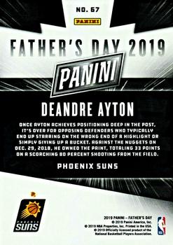2019 Panini Father's Day #67 Deandre Ayton Back
