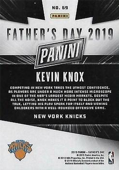 2019 Panini Father's Day #69 Kevin Knox Back