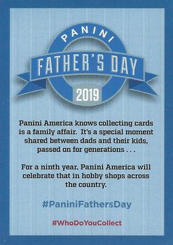2019 Panini Father's Day #NNO 2019 Father's Day Ecard Code Back