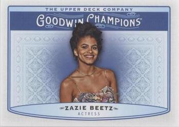 2019 Upper Deck Goodwin Champions - Blank Back #NNO Zazie Beetz Front