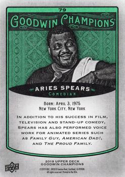 2019 Upper Deck Goodwin Champions - Turquoise #79 Aries Spears Back