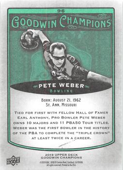 2019 Upper Deck Goodwin Champions - Turquoise #96 Pete Weber Back