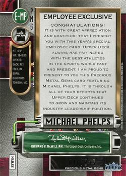 2013 Upper Deck Employee Exclusive Precious Metal Gems #E-MP Michael Phelps Back