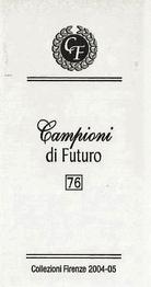 2004-05 Firenze Campioni di Futuro (Future Stars) Update #76 Danica Patrick Back