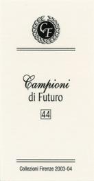 2003-04 Firenze Campioni di Futuro (Future Stars) #44 Luol Deng Back