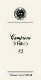 2003-04 Firenze Campioni di Futuro (Future Stars) #45 Chris Paul Back
