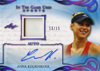2019 Leaf In the Game Used - Purple #UA-AK1 Anna Kournikova Front
