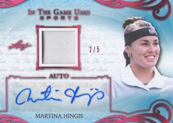 2019 Leaf In the Game Used - Magenta #UA-MH1 Martina Hingis Front